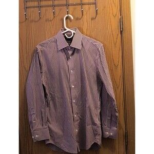 Bonobos Men's Tailored Slim Fit Red Plaid Button Front Shirt 15.5/33